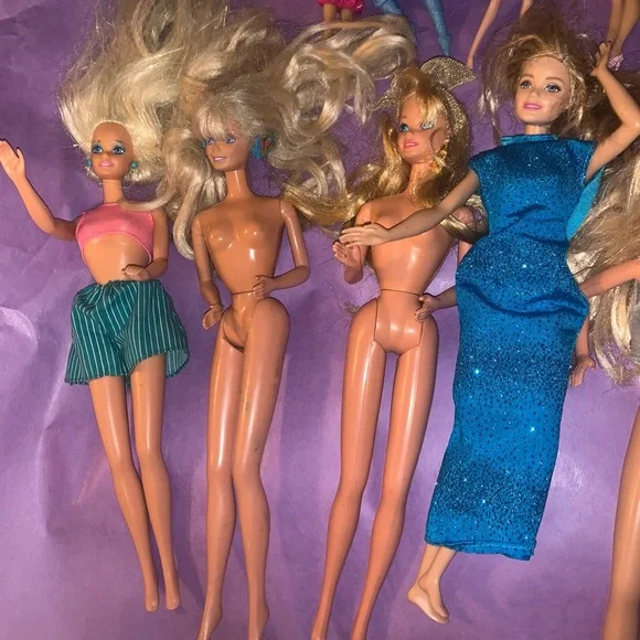 Mattel Green and Blue Doll Footwear Set